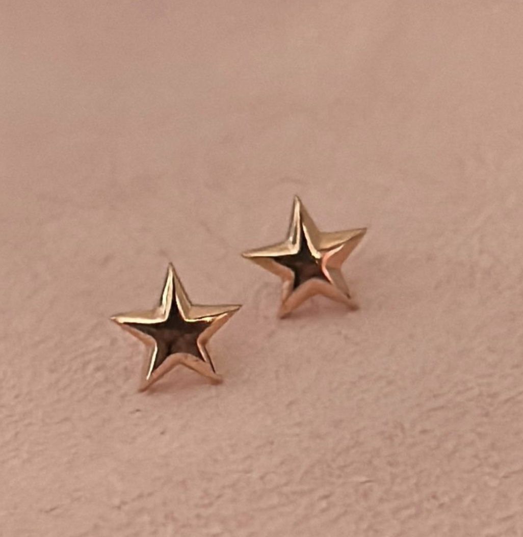 Star Shaped Silver Studs